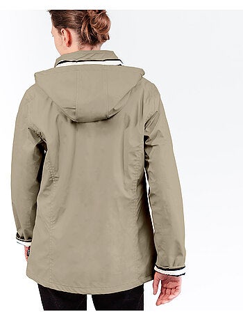 Ciré Imperméable Femme 'Breizh Océan' Coupe ajustée avec intérieur rayé