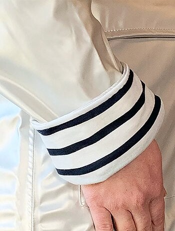 Ciré imperméable femme 'Breizh Océan' Vêtement de pluie à capuche, coutures thermosoudées