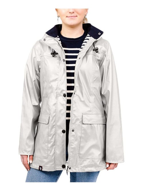 Ciré imperméable femme 'Breizh Océan' Vêtement de pluie à capuche, coutures thermosoudées - Kiabi