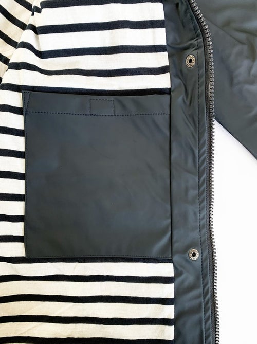 Ciré imperméable femme 'Breizh Océan' Vêtement de pluie à capuche, coutures thermosoudées - Kiabi