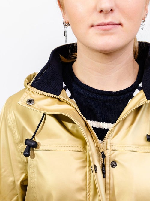 Ciré imperméable femme 'Breizh Océan' Vêtement de pluie à capuche, coutures thermosoudées - Kiabi