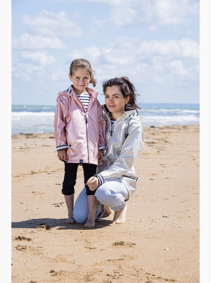 Ciré imperméable femme 'Breizh Océan' Vêtement de pluie à capuche