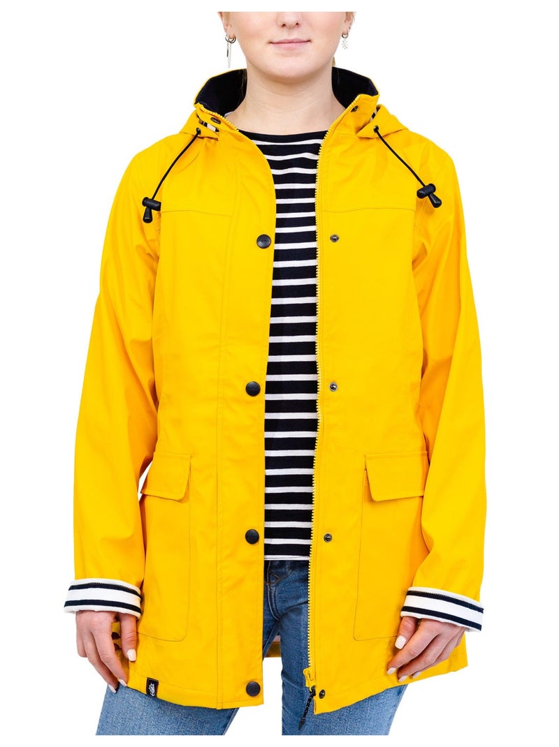 Ciré imperméable femme 'Breizh Océan' Vêtement de pluie à capuche