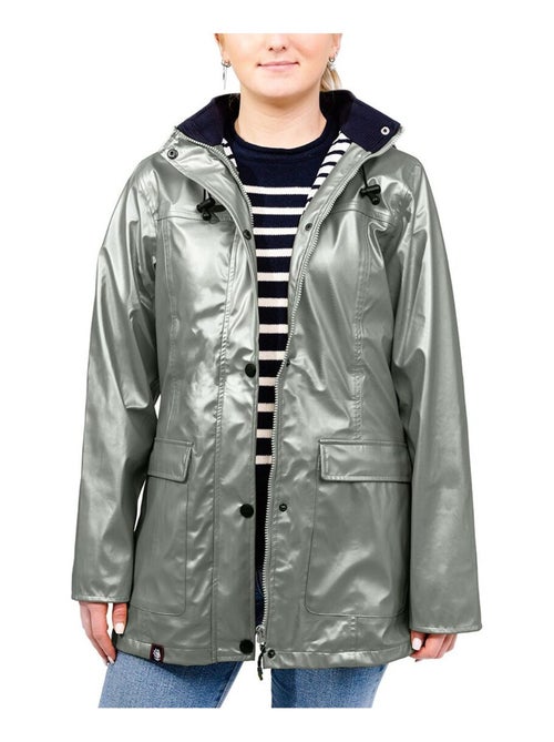 Ciré imperméable femme 'Breizh Océan' Vêtement de pluie à capuche, coutures thermosoudées - Kiabi
