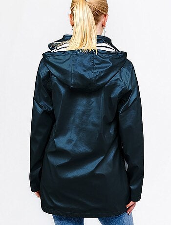Ciré imperméable femme 'Breizh Océan' Vêtement de pluie à capuche, coutures thermosoudées