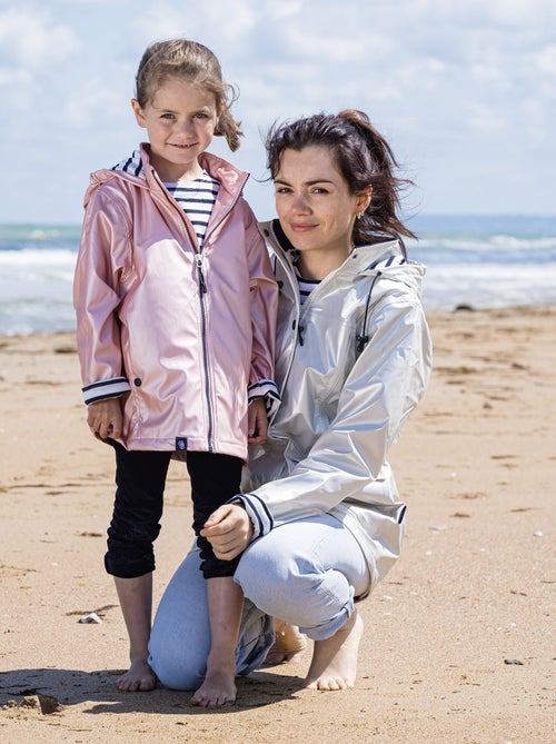 Ciré imperméable femme 'Breizh Océan' Vêtement de pluie à capuche, coutures thermosoudées - Kiabi
