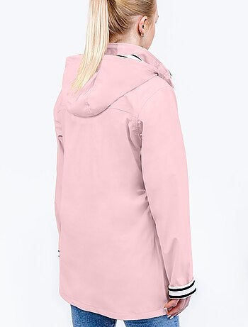Ciré imperméable femme 'Breizh Océan' Vêtement de pluie à capuche, coutures thermosoudées