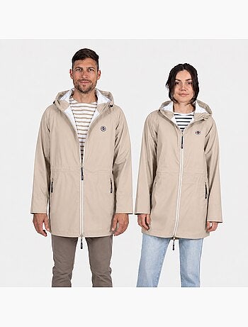 Ciré Imperméable Homme ou Femme 'Breizh Océan', Coupe vent Coupe droite