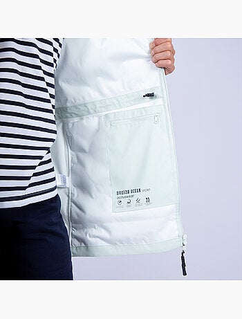 Ciré Imperméable Homme ou Femme 'Breizh Océan', Coupe vent Coupe droite