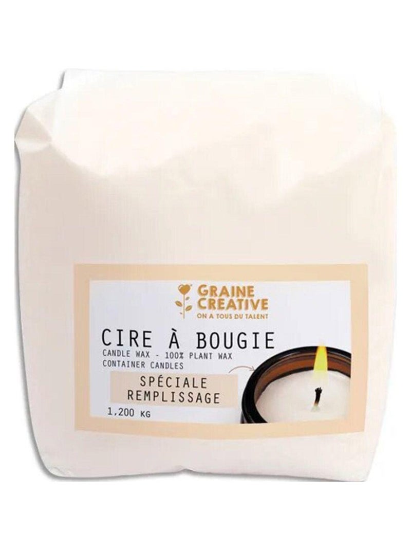 Cire végétale de remplissage - Soja 1,2 kg - Graine Créative Blanc - Kiabi