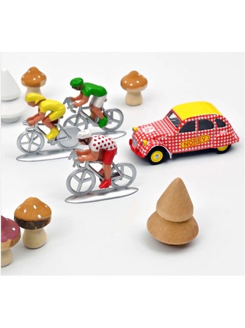 Citroën 2CV et 3 cyclistes - Kiabi