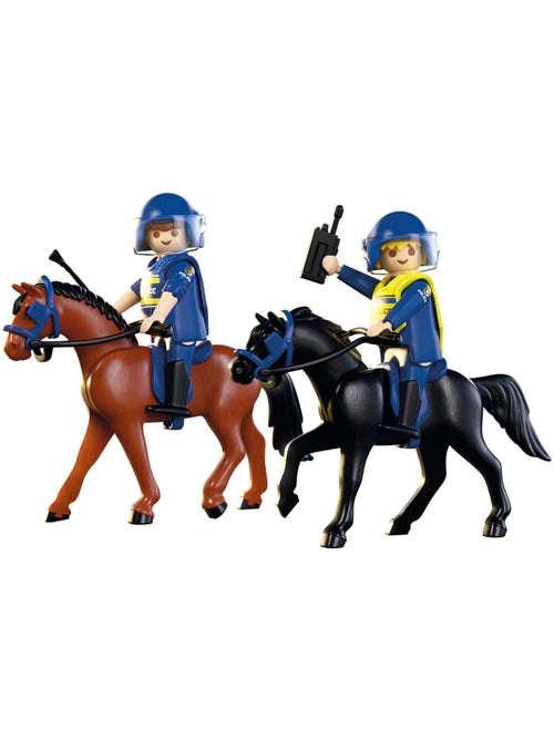 City Action 2 policiers cavaliers avec leurs chevaux - Kiabi
