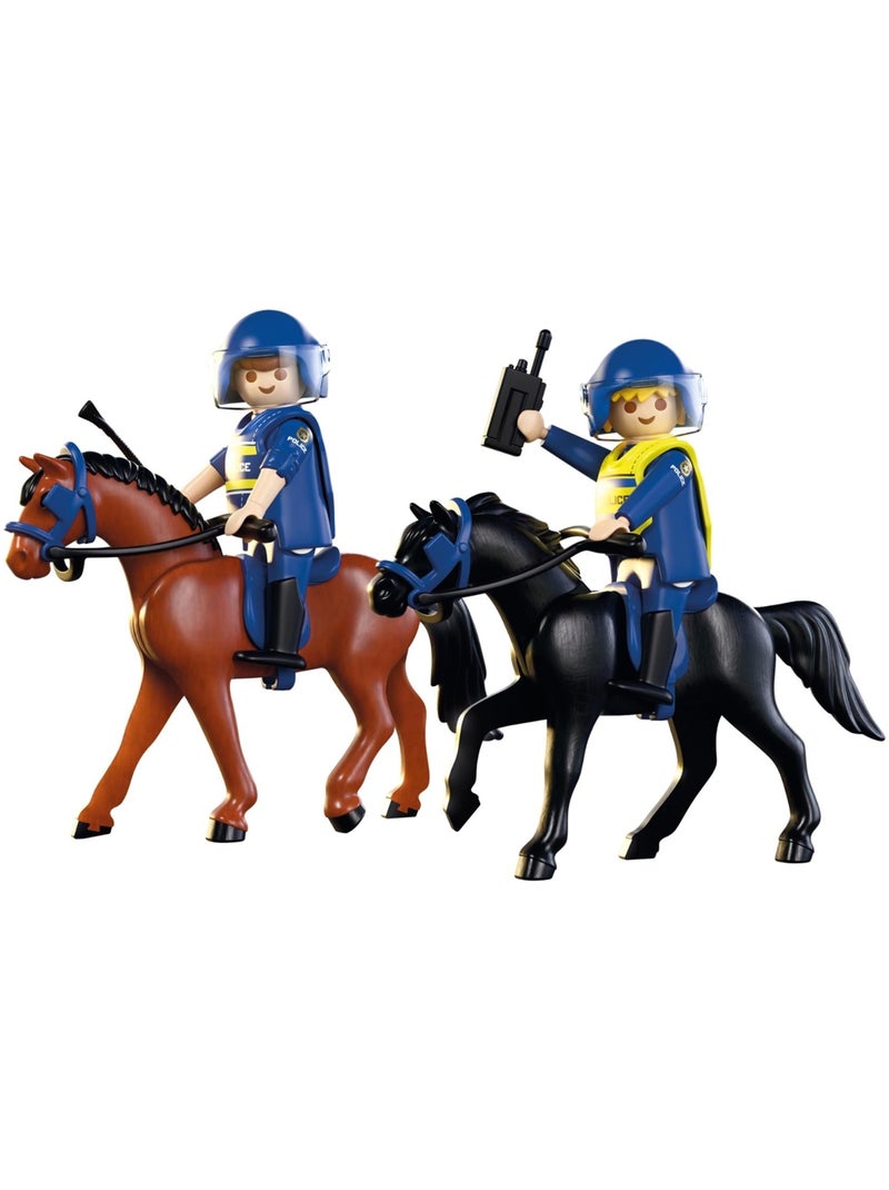 City Action 2 policiers cavaliers avec leurs chevaux N/A - Kiabi