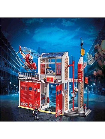 City Action Caserne de pompiers avec hélicoptère