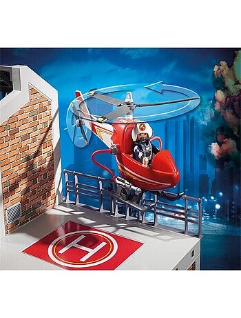 City Action Caserne de pompiers avec hélicoptère