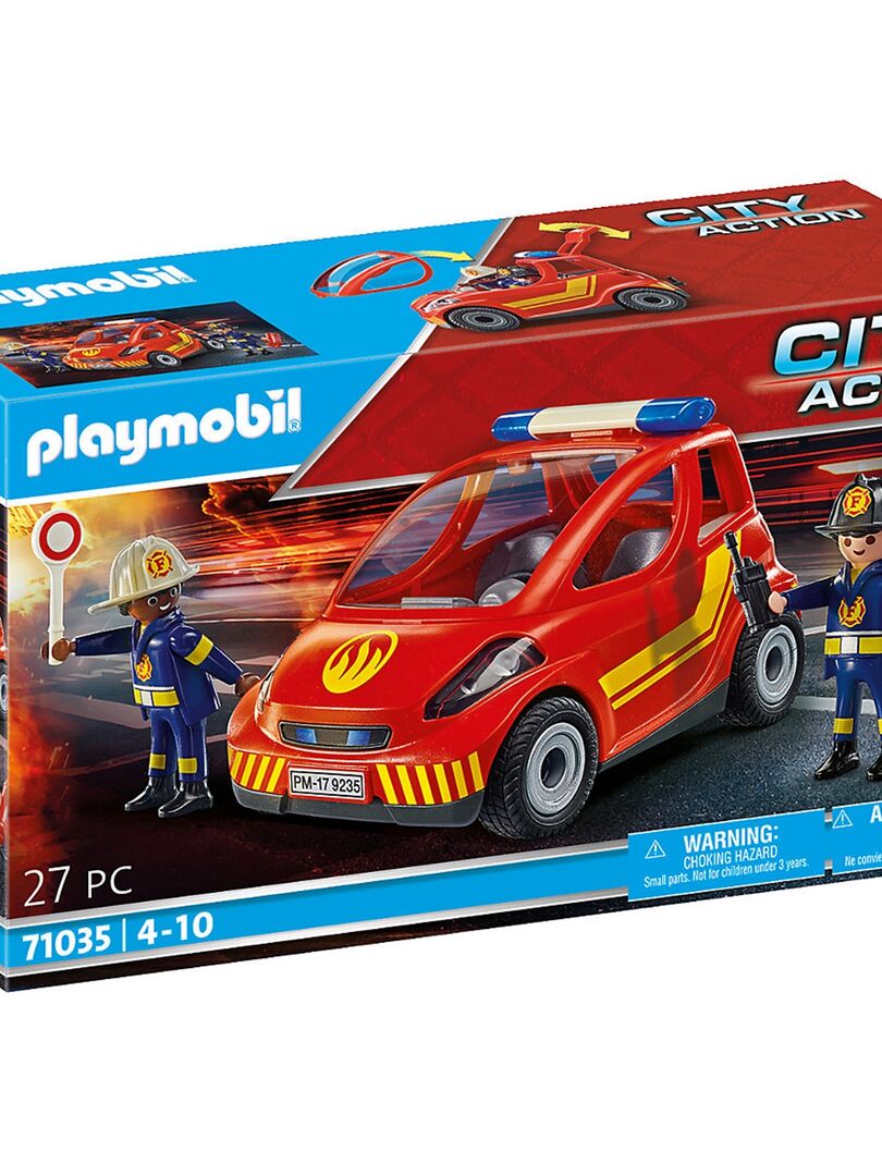 Pompier avec véhicule d'intervention - Playmobil Pompier 9235