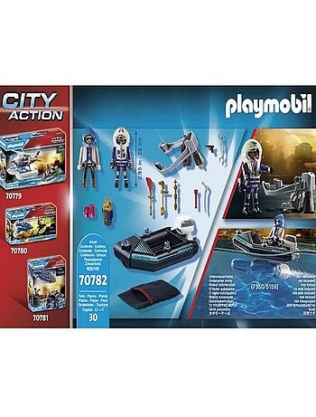 City Action Policier avec réacteur dorsal et canoë