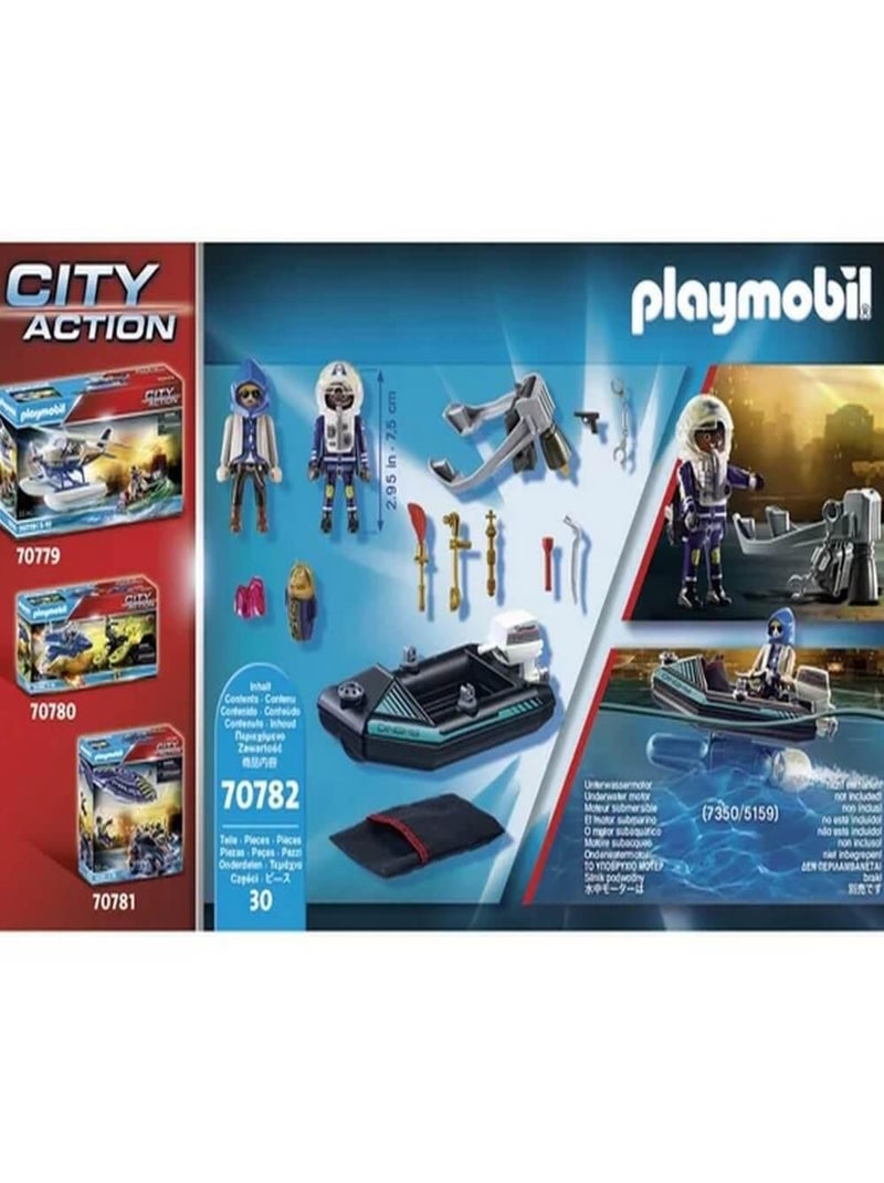 City Action Policier avec réacteur dorsal et canoë N/A - Kiabi
