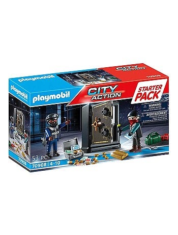 City Action Starter Pack Policier avec cambrioleur de coffre-fort
