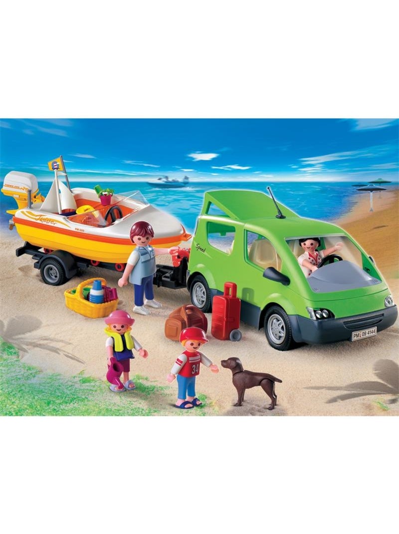City Life - Voiture familiale avec remorque porte-bateaux N/A - Kiabi