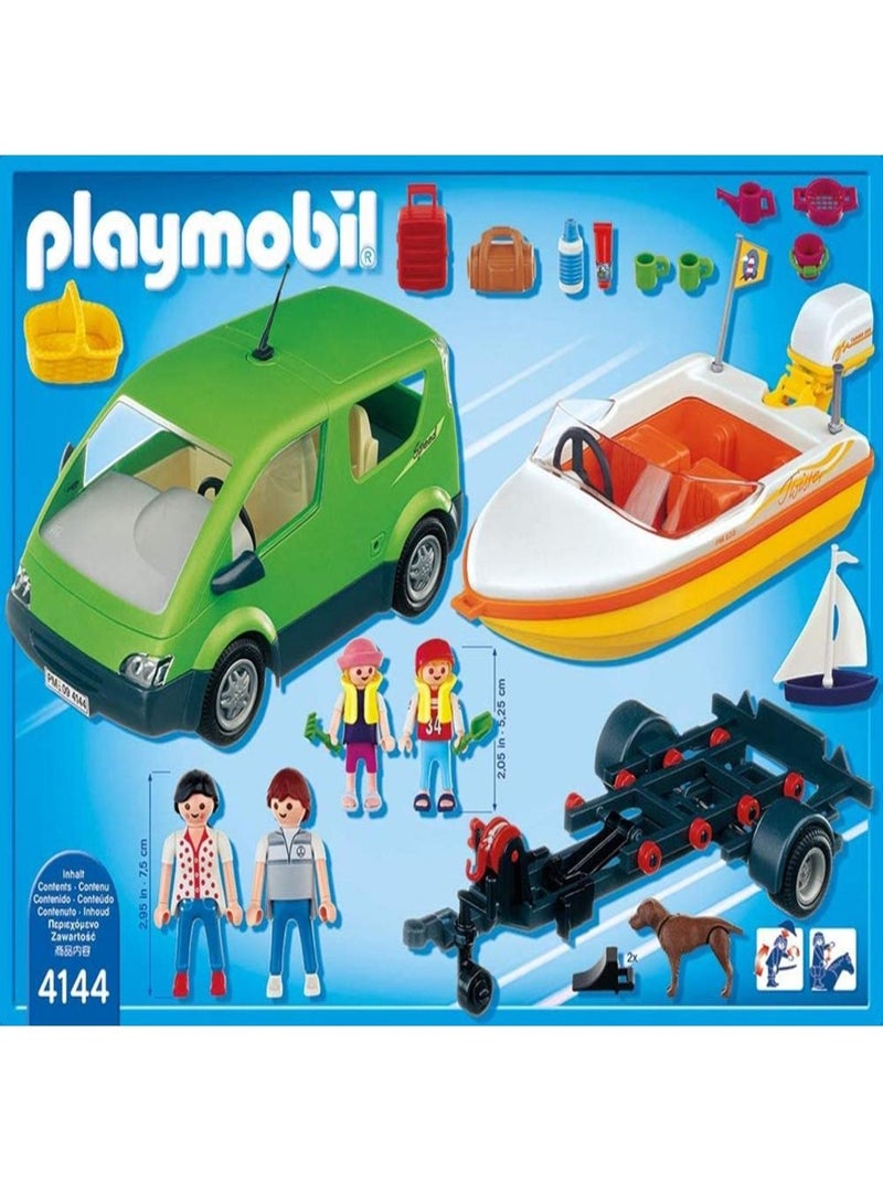 City Life - Voiture familiale avec remorque porte-bateaux N/A - Kiabi