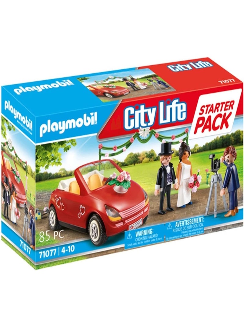 City Life Couple de mariés avec photographe et voiture N/A - Kiabi