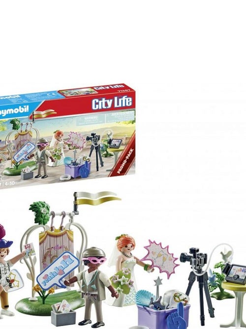 City Life Couple de mariés et appareil photo - Kiabi