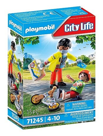 City Life Secouriste avec blessé
