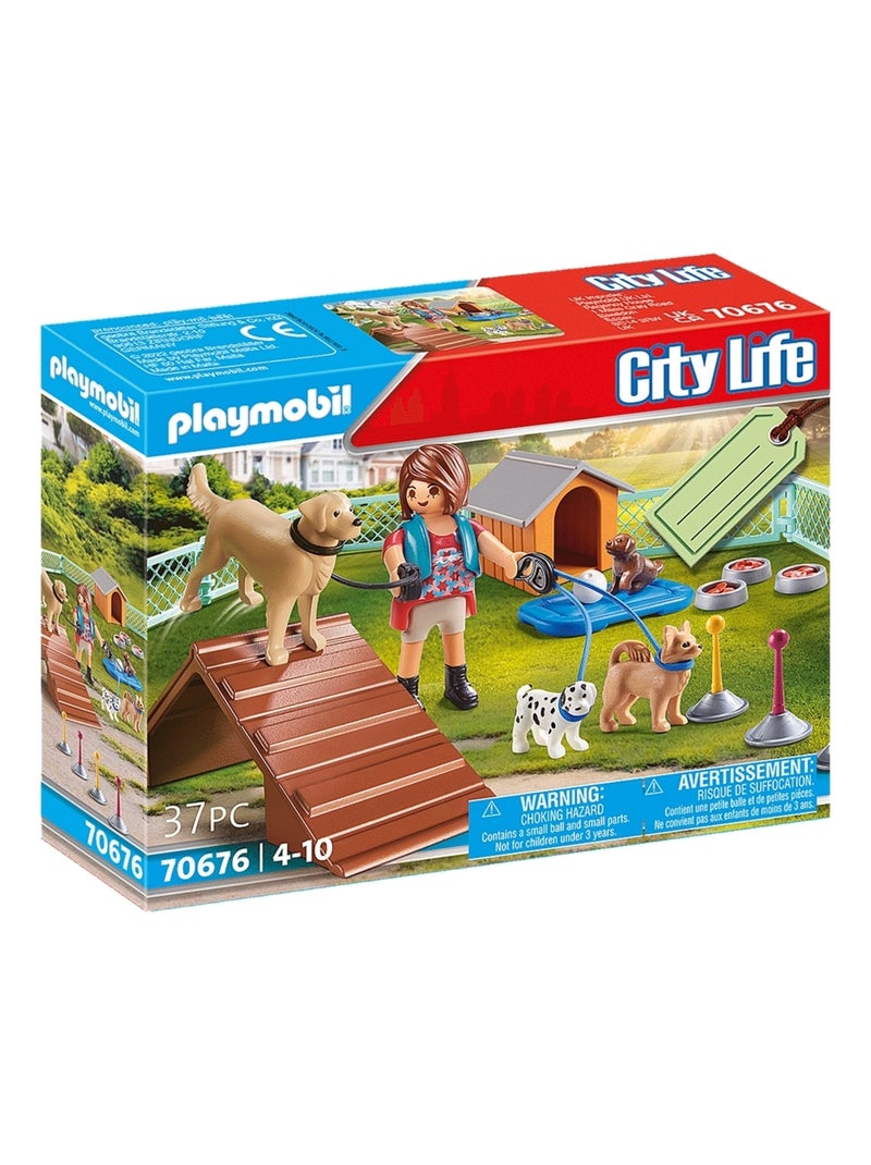 City Life Set cadeau Educatrice et chiens N/A - Kiabi