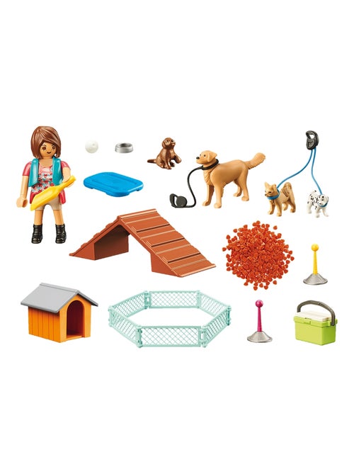 City Life Set cadeau Educatrice et chiens - Kiabi