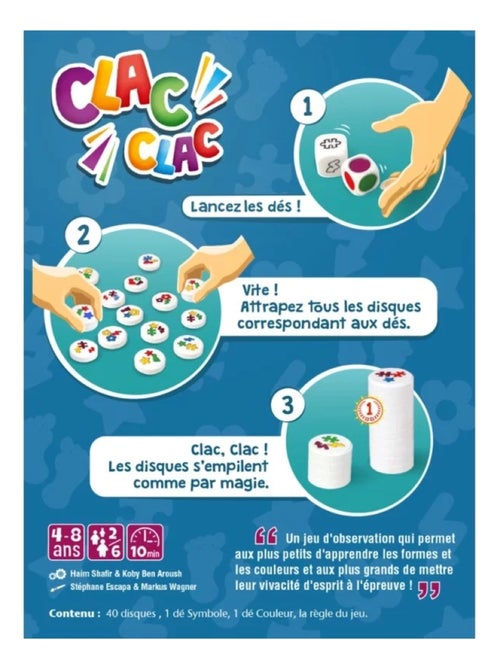 Clac Clac Jeu de rapidité - Kiabi