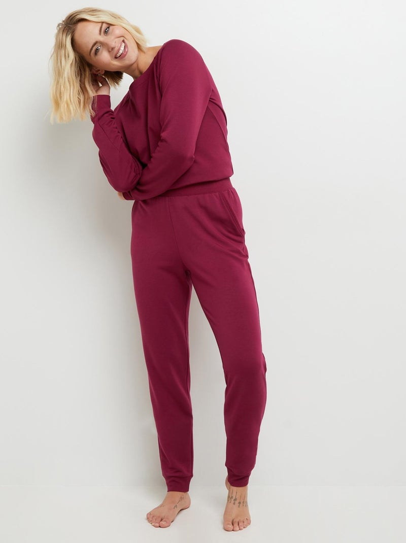 Clafoutis legging maille Bordeaux - Kiabi