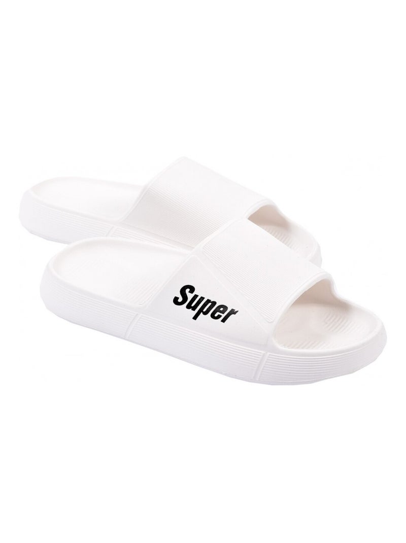 Claquette Femme Blanc - Kiabi