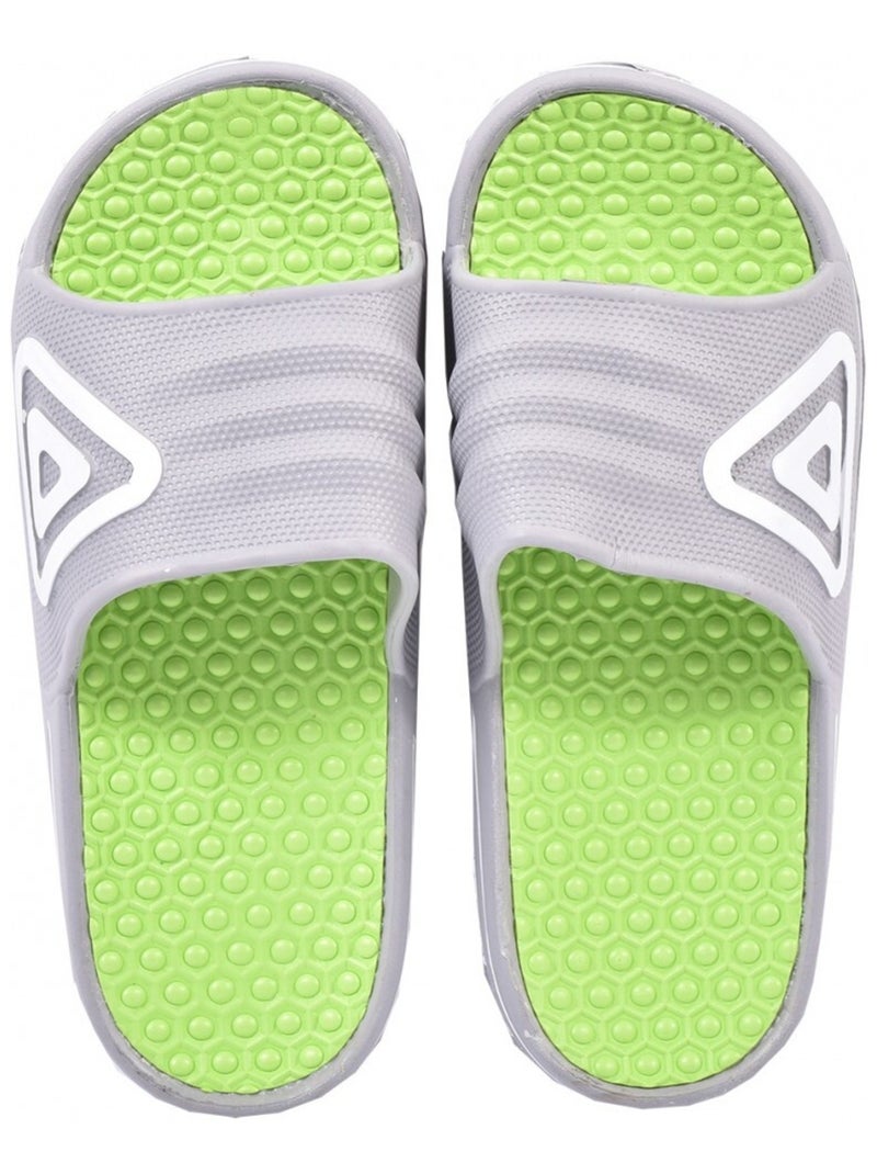 Claquette Femme Gris Vert Blanc - Kiabi