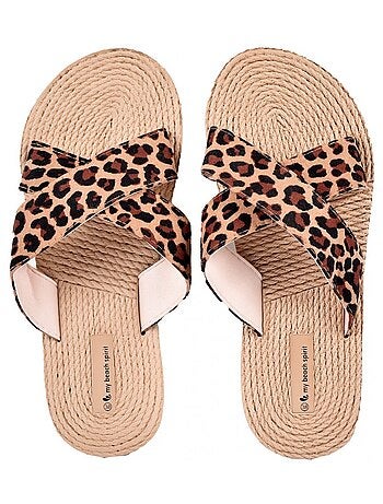 Claquette Femme LEOPARD