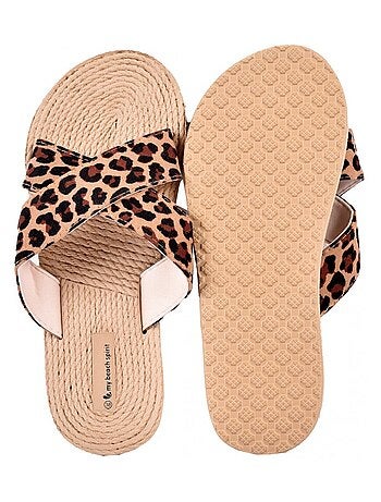 Claquette Femme LEOPARD