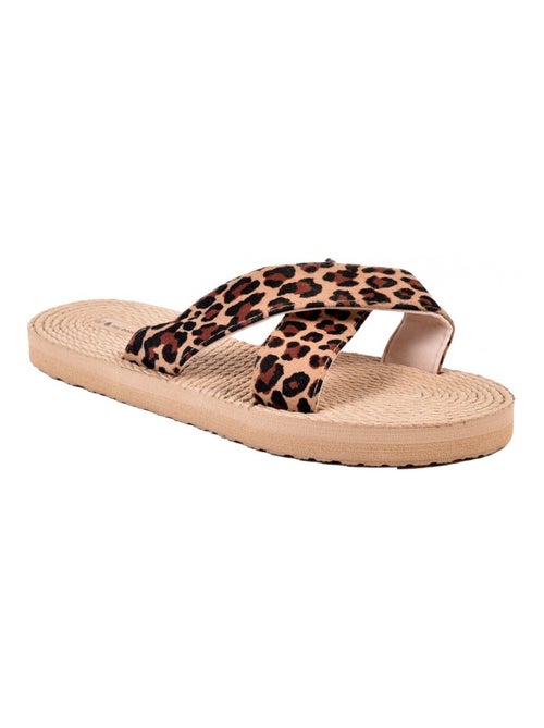 Claquette Femme LEOPARD - Kiabi