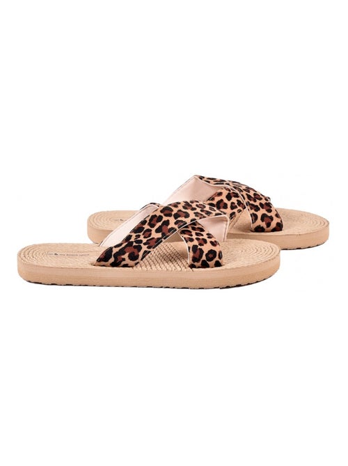 Claquette Femme LEOPARD - Kiabi