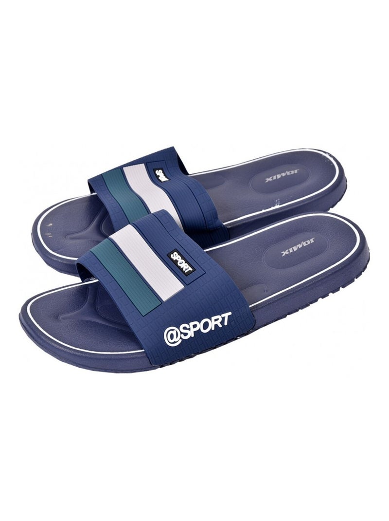 Claquette Homme antidérapante Bleu marine - Kiabi