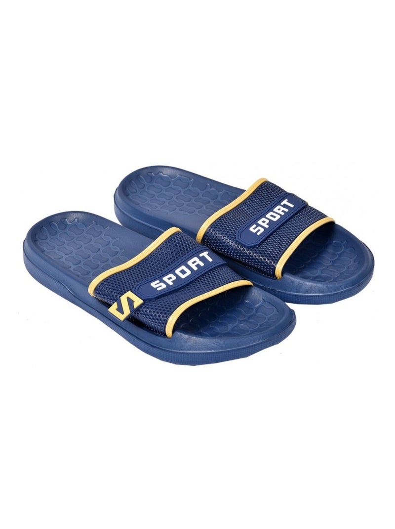 Claquette Homme antidérapante Bleu marine - Kiabi