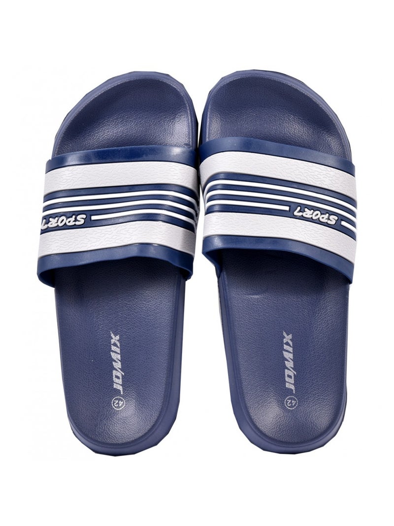 Claquette Homme Bleu Gris Bleu - Kiabi