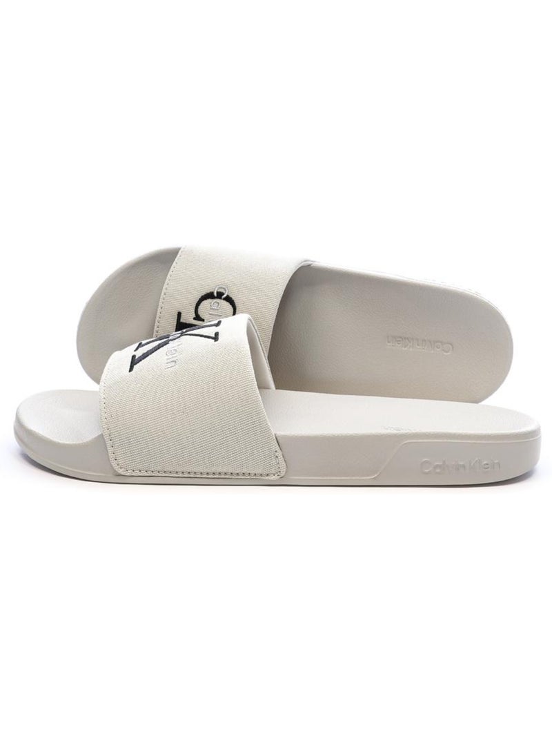 Claquette Homme Calvin Klein Jeans Beige - Kiabi