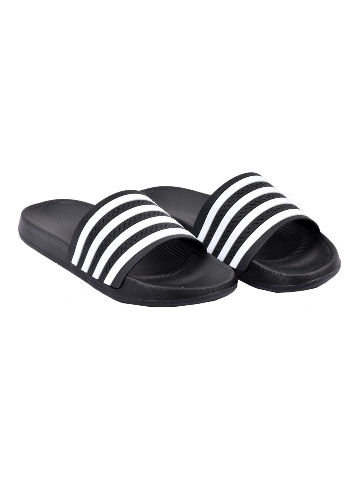 Claquettes Homme Noires - Taille 37 EU - Caoutchouc - Neuf En Boîte