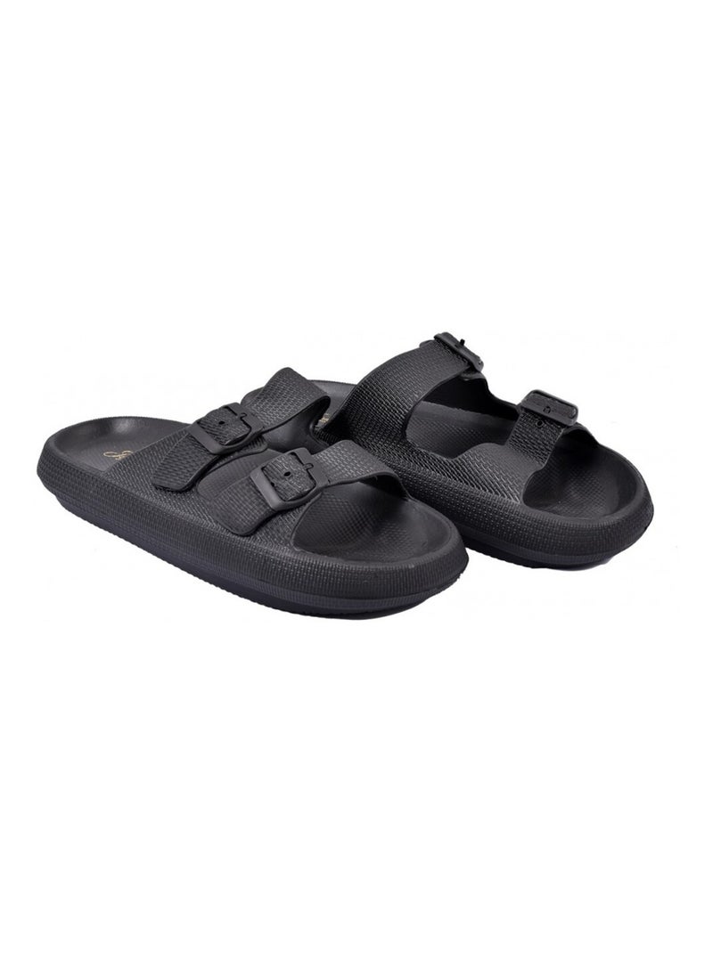 Claquette Sabot Femme EVA Noir - Kiabi