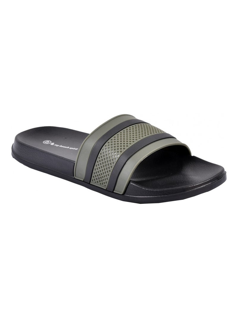 Claquette Sandale Piscine EVA Kaki - Kiabi