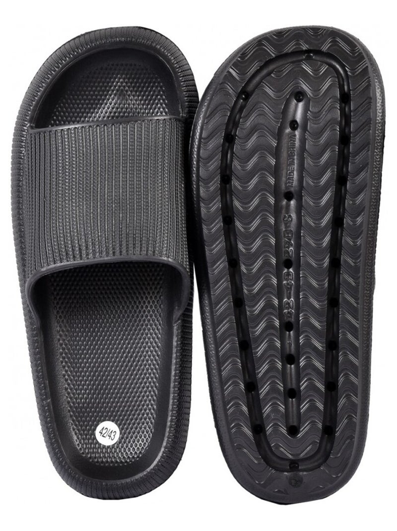 Claquette Sandale Piscine EVA Noir - Kiabi