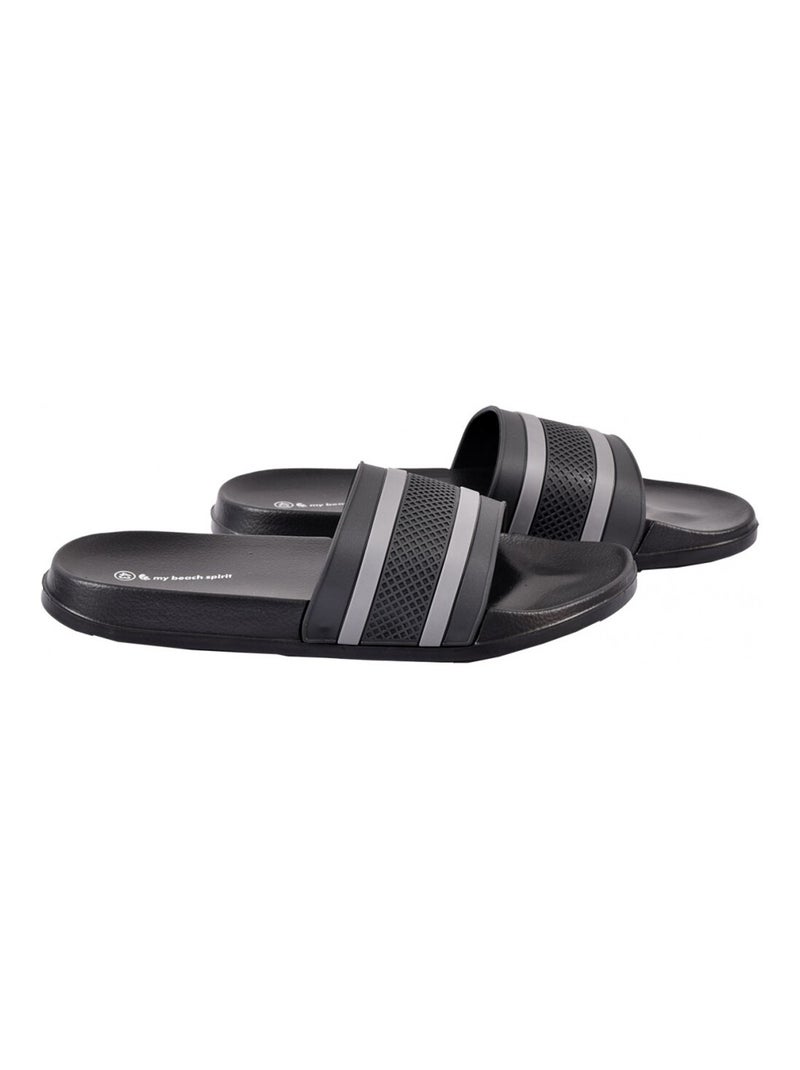 Claquette Sandale Piscine EVA Noir - Kiabi