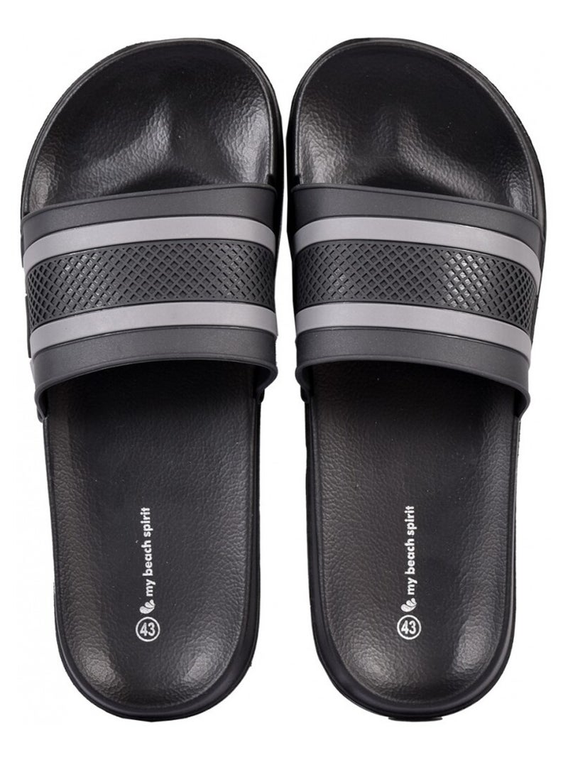 Claquette Sandale Piscine EVA Noir - Kiabi