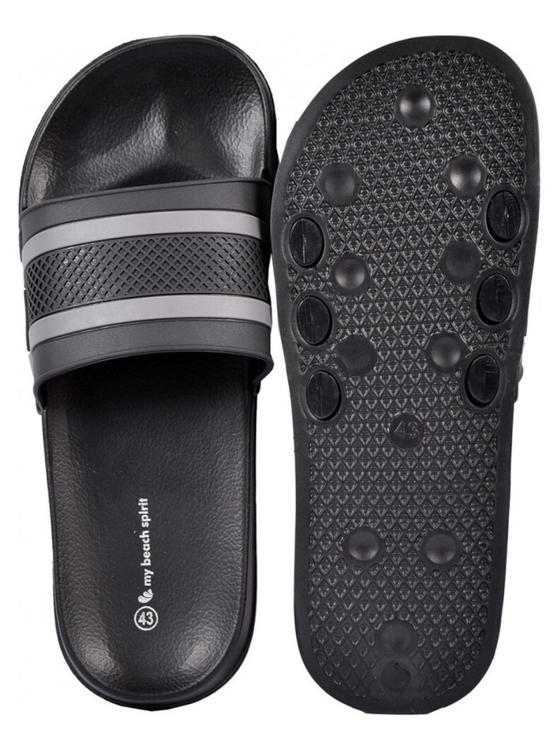 Claquette Sandale Piscine EVA Noir - Kiabi