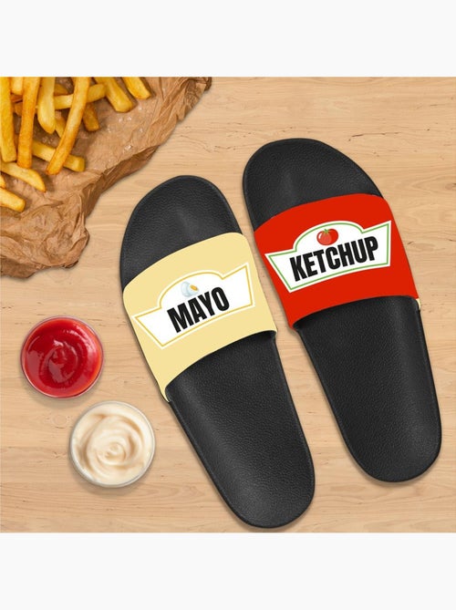 Claquettes - Ketchup / Mayo - Kiabi Claquettes - Ketchup / Mayo - Kiabi